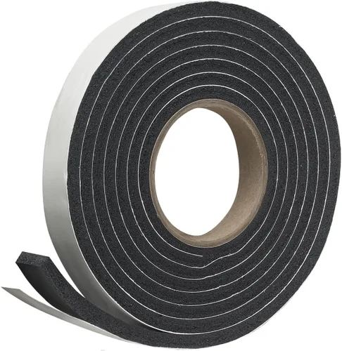 Vista 9 de Frost King R516H - Cinta de espuma de goma de esponja de 1-1/4 pulgadas por 7/16 pulgadas por 10 pies de grosor, color negro
