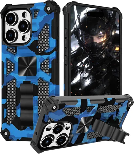 Vista 24 de CCSmall - Carcasa para Apple iPhone 14, diseño de camuflaje, color verde militar Funda de protección resistente a prueba de golpes de grado