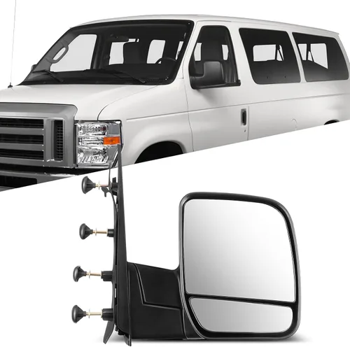 Vista 32 de Espejo Lateral del Conductor o del Pasajero Compatible con 1980-1996 Para Ford F150 1980-1996 Para Ford F250 1980-1996 Para Ford F350 Operado