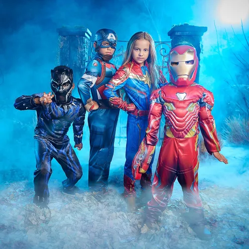 Vista 2 de Marvel Disfraz de Capitán América para niños