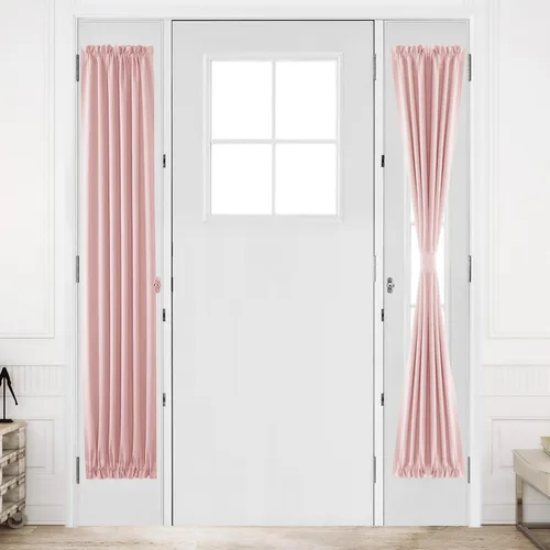 Vista 90 de DWCN Cortinas para Puertas Francesas – Cortinas opacas térmicas con bolsillo para barra para puertas con ventana de cristal, puertas de cocina
