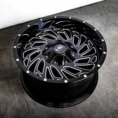 Vista 5 de Hardrock 20x12 Attack Gloss Black Milled 6x135/139.7 ET-51 Rueda/Llanta