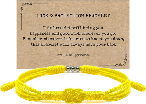 Vista 9 de Pulsera de protección infinita, pulsera tibetana Forever Lucky and Safe de varios colores, pulsera de cuerda de surfista para hombres, mujeres