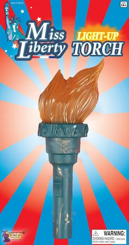 Vista 2 de Linterna antorcha de la libertad Light Up Liberty Torch, Verde talla única