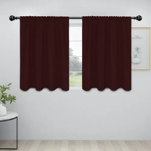 Vista 35 de Easy-Going - Cortinas opacas con bolsillo para varilla para dormitorio, cortinas de ventana para oscurecer la habitación para sala de estar