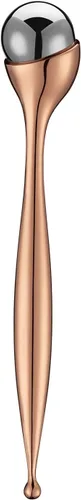 Vista 11 de LISAPACK Varita de rodillo de crema de ojos de metal, masaje facial, masajeador facial para aplicador, reduce la hinchazón (dorado)