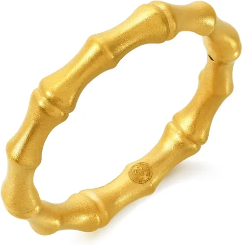 Vista 10 de CHOW SANG SANG Cultural Blessing 999 Anillo de bambú de oro macizo de 24 quilates para mujer 92241R