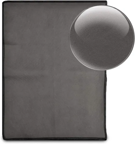 Vista 2 de kwmobile Cubierta antipolvo compatible con HP DeskJet 3720 / DeskJet 3760 - Funda de impresora - Funda protectora de tela - Gris oscuro