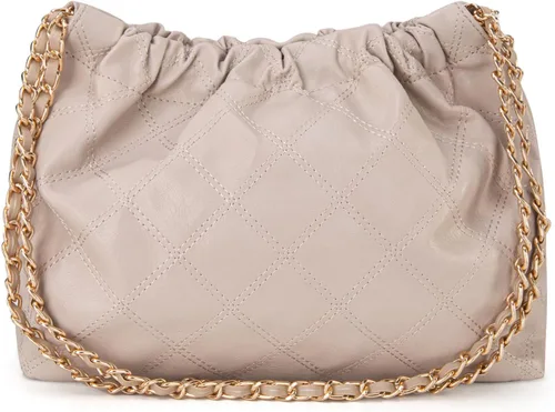 Vista 5 de Milan Chiva Bolso pequeño para mujer, bolso de mano con correa de cadena dorada