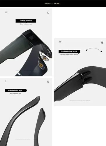 Vista 6 de Palarado Futuristic Y2K - Gafas de sol envolventes de moda