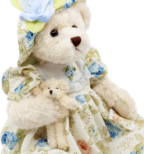 Vista 5 de Oitscute Osos de Peluche para Bebés Lindos de Peluche Suave de 16 Pulgadas (Flor Verde) para Niñas y Mujeres