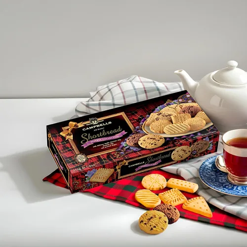 Vista 5 de Campbells Shortbread Reserve Collection Cartón de 7.4 onzas (7.41 oz) – Galletas escocesas de mantequilla de Escocia, chispas de chocolate