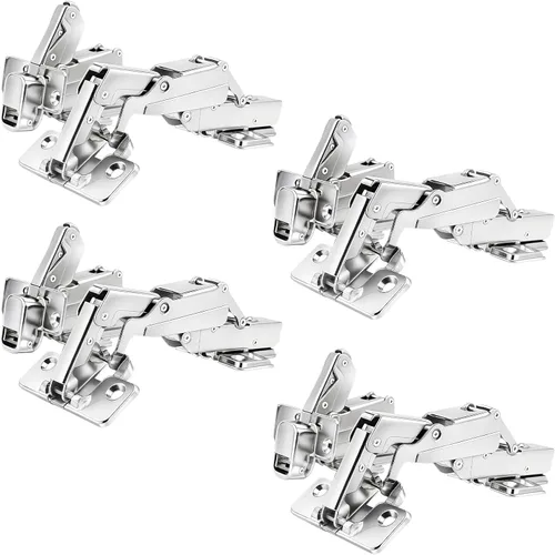 Vista 9 de TamBee Bisagras de gabinete de esquina, bisagras de puerta Lazy Susan de 135° – Ajuste 3D de 1.92 pulgadas para cocina de esquina, bisagras