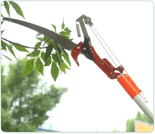 Vista 5 de Cabeza de sierra extensible para árboles sin poste, ramas de alta altitud para exteriores, tijeras de podar, cortadora cosechadora para plantas