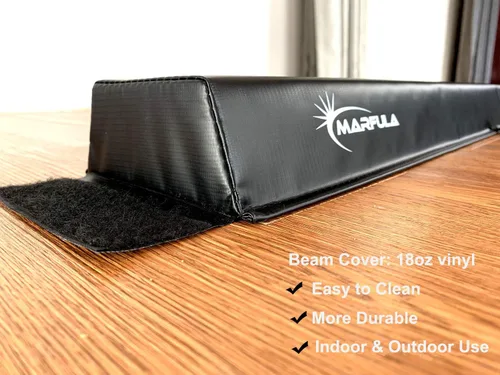 Vista 4 de MARFULA Balance Beam - Equipo de gimnasia de suelo plegable para niños, base antideslizante - de 6 a 10 pies para uso en gimnasio en casa