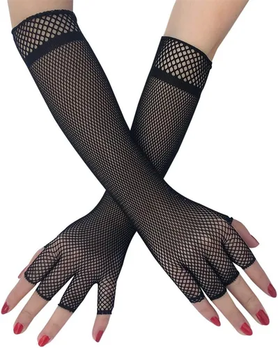Vista 31 de Guantes de encaje de muchos estilos para mujeres o niñas Manga de brazo ahuecada años 80