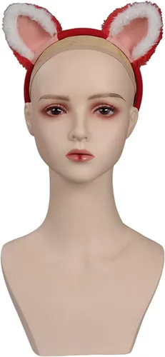 Vista 2 de Diadema para niñas con orejas para cosplay, panda, gorra de béisbol con orejas para niños