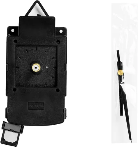Vista 5 de 0.72inch Long Shaft Quartz Clock Movement Wall Clock Kit de reparación (negro)