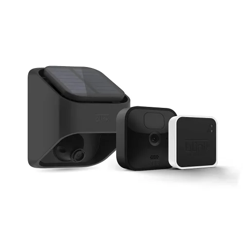 Vista 2 de Blink Outdoor (3ª generación) + Solar Panel Charging Mount – Cámara HD de seguridad inteligente, alimentación solar, detección de movimiento