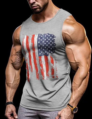 Vista 2 de COOFANDY Paquete de 3 camisetas sin mangas de entrenamiento para hombre, para gimnasio, culturismo, fitness, muscular, camisetas