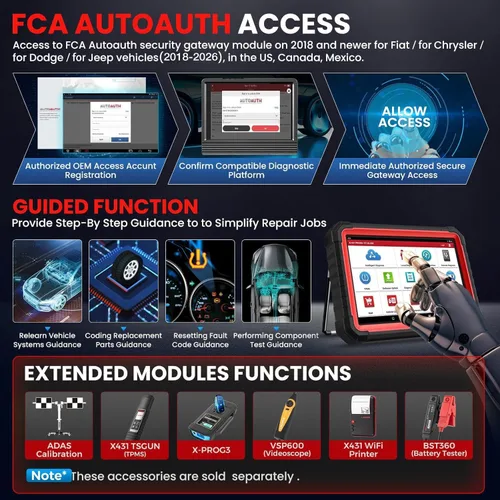Vista 8 de LAUNCH X431 PRO3S+ Escáner de diagnóstico de coche bidireccional completo, codificación de ECU, clave IMMO, autenticación automática, OEM todo