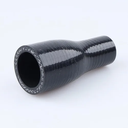 Vista 4 de AC PERFORMANCE ID de 1" a 1/2" (25mm a 13mm) Manguera de silicona recta reductora de 3 capas reforzada negra, 3" de longitud