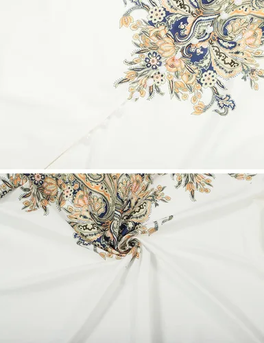 Vista 6 de Gihuo Conjunto de 2 piezas de pantalones cortos de cintura alta con estampado tropical para mujer