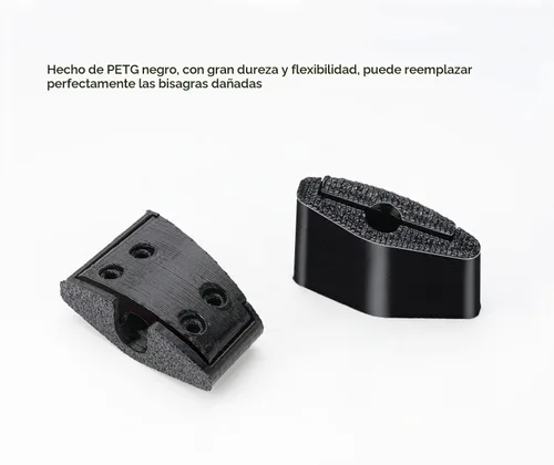 Vista 3 de Piezas de repuesto de bisagra completa para Logitech G930, G430, G230, G231, 1 par de reparación para auriculares rotos