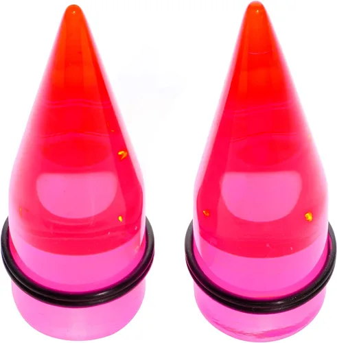 Vista 3 de White Acrylic Straight Taper Set Available in Sizes 14 Gauge to 00 Gauge 1.6mm (14 Gauge)