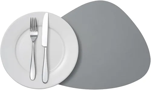 Vista 11 de Restaurantware Juego de 6 manteles individuales de cocina de 16 x 12 pulgadas para mesa de comedor en relieve, impermeables, con forma de huevo