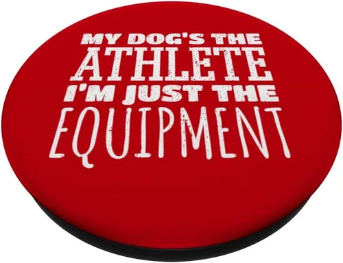 Vista 2 de Agility Handler - Dog Agility Equipment - Funny Dog Agility PopSockets Adhesive PopGrip