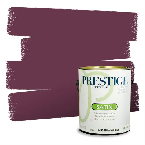 Vista 456 de Prestige Paints Pintura exterior e imprimación en uno, 1 galón, plano, coincidencia comparable de Valspar* Amber Rose*
