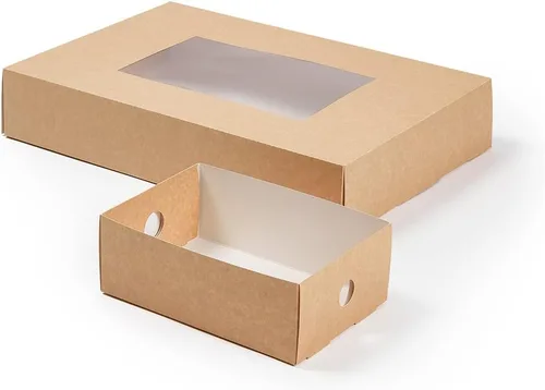 Vista 13 de Restaurantware Kraft Papel Rectángulo Pequeño Inserto, 10 Ct