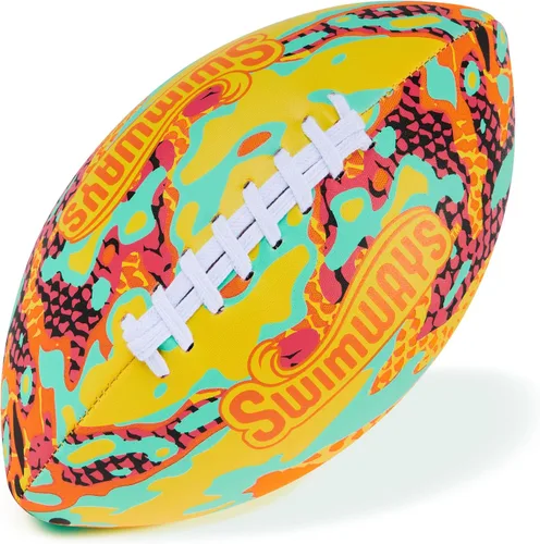 Vista 9 de Swimways Hydro Waterproof Football, Outdoor Games for Adults and Kids, Swimming Pool Accessories and Pool Party Games,9.25 Inches, Green