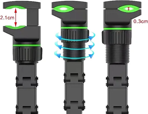 Vista 4 de Soporte para teléfono para espejo retrovisor, soporte universal ajustable de 360°, soporte universal de 360 grados, soporte para teléfono celular