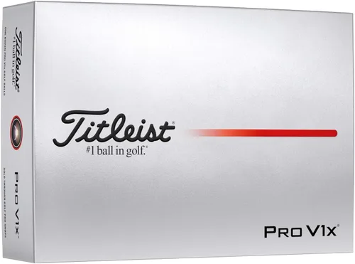 Vista 2 de Pelotas de golf personalizadas Titleist Pro V1X Agrega logo, imagen o texto (Set de 12)