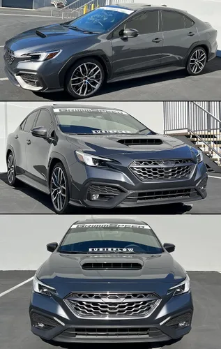 Vista 4 de Cubiertas de espejo retrovisor de fibra de carbono real totalmente seca, superposiciones compatibles con Subaru WRX VB 2022, 2023, 2024