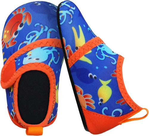 Vista 2 de storeofbaby Zapatos de agua para bebés, niños y niñas, calcetines acuáticos de secado rápido para natación, playa, piscina