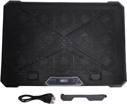 Vista 7 de Sanpyl Almohadilla de enfriamiento para laptop, enfriador de laptop con 10 ventiladores turbo para portátiles de 12 a 19 pulgadas, 5 velocidades