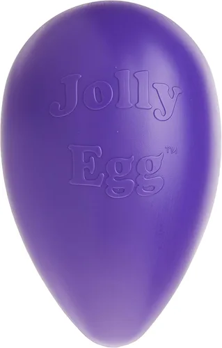Vista 6 de Jolly Pets Jolly Egg - Juguete masticable de plástico para perros, 8 pulgadas, color morado
