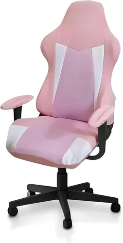 Vista 12 de Fundas para Sillas Gaming Solamente, Elásticas Suaves Gruesas de Malla Transpirable Resistentes a Rayones Funda de Asiento para Silla Gaming con 2