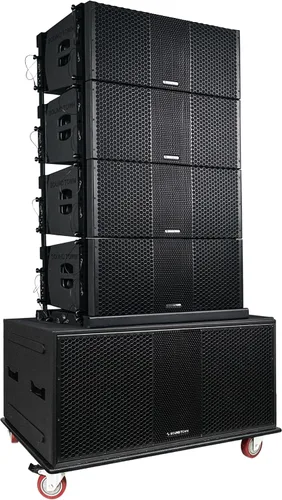 Vista 14 de Sound Town ZETHUS 4 x Sistema de altavoces de matriz de línea dual de 10” con controladores de compresión de titanio, rango
