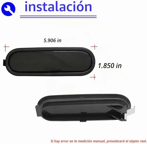 Vista 3 de JDMTECH Para 93 94 95 96 97 Honda Del Sol Coupe Carcasas de luz de marcador lateral con lente ahumada 33805SR2A01, 33805 SR2 A01, 33805-SR2-A01