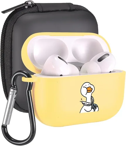 Vista 13 de Funda de mariposas rosas para AirPods Pro con llavero, diseño de animales lindos funda protectora de TPU suave compatible con AirPods Pro Charging