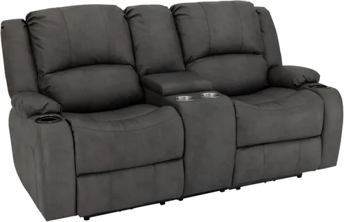 Vista 12 de RecPro Charles - Sofá reclinable doble de pared de 67 pulgadas, para autocaravana, con tela mejorada (color plomizo)
