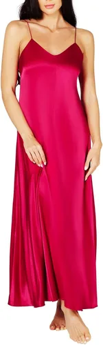 Vista 2 de Lonxu Womens Formal Dress Silk Satin Bridesmaid Dresses Sexy Bodycon Wedding Cocktail Party Guest Maxi Dress