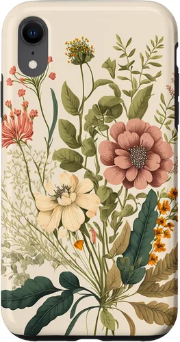 Vista 24 de Funda para iPhone 11 Pro Max con diseño floral botánico vintage