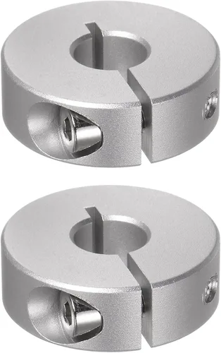 Vista 14 de HARFINGTON Collar de eje de 2 piezas de 0.236 in de diámetro de aleación de aluminio con tornillo dividido collares de abrazadera, 0.787 in