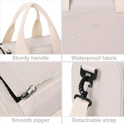 Vista 3 de Orgonite Mini bolsa cruzada pequeña para gimnasio para mujeres y hombres, bonita bolsa de lona pequeña, bolsa deportiva estética, bolsa de gimnasio