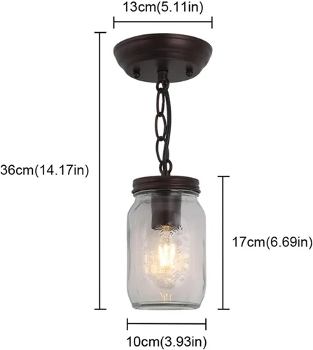 Vista 3 de Retro Industrial Style Led Chandelier Glass Modern Ceiling Lamp Pendant Lighting Indoor Fixture American Aisle Entrance Lamparas,Chandelier